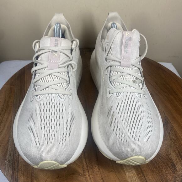 Brooks Glycerin 22 Almond Peach London Fog Womens White Size 11 Running Shoes - Picture 7 of 10